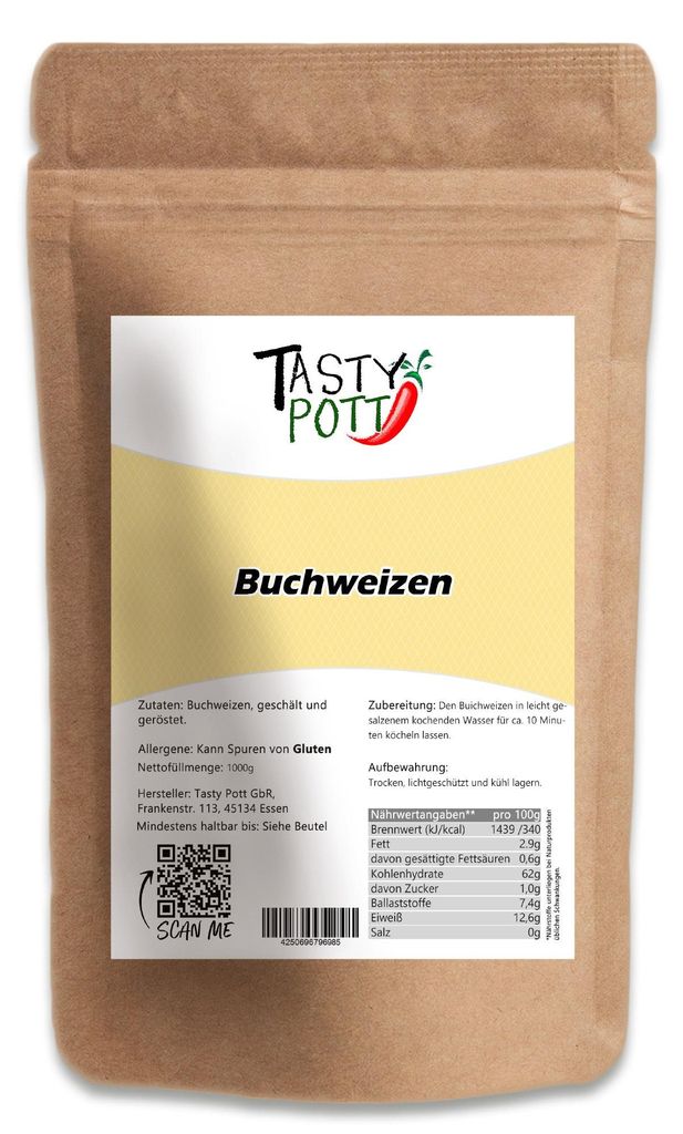 Buchweizen Tasty Pott - im Beutel - 1000g / 10er Produktbild 