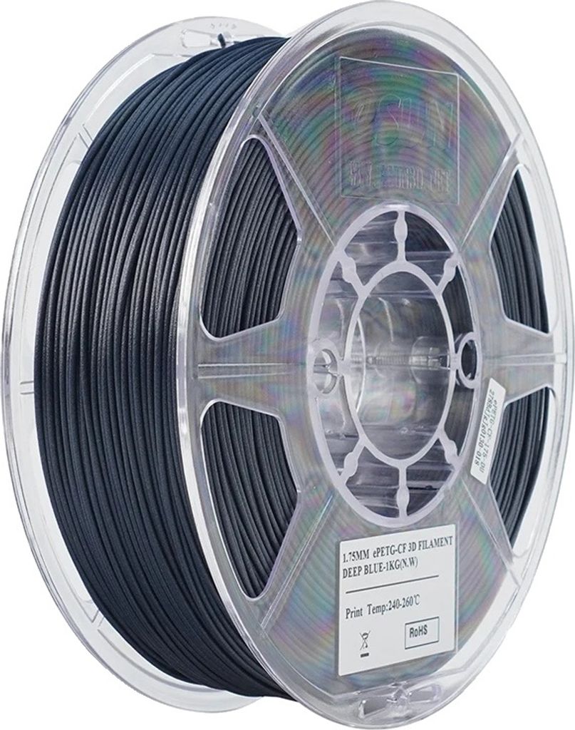 3D-Filament, 1,75 mm Durchmesser, 1 kg PETG Carbonfaser, Tiefblau