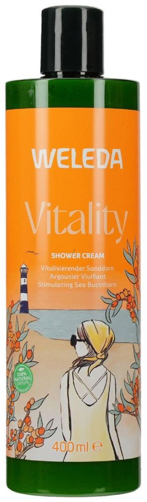 WELEDA Vitality Shower Cream Sanddorn 400ml Produktbild 