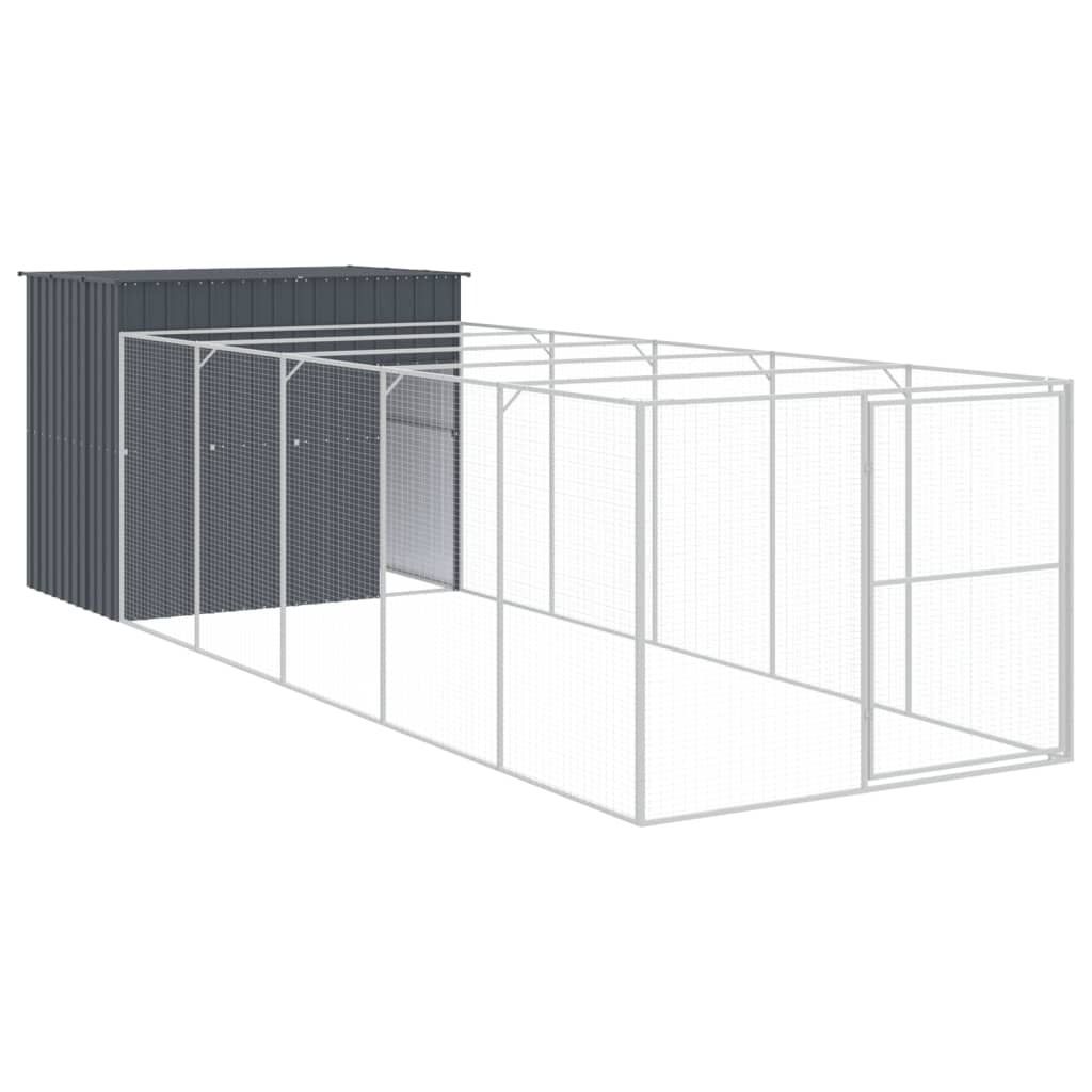 Cuccia per cani con corridoio Antracite 214x661x181cm Immagine del prodotto 