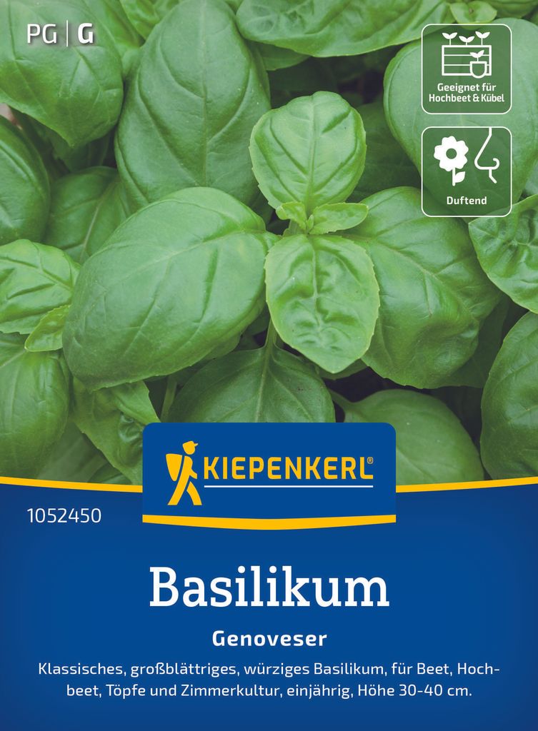 Kiepenkerl Basilikumsamen Genoveser Ocimum basilicum 200 Produktbild 