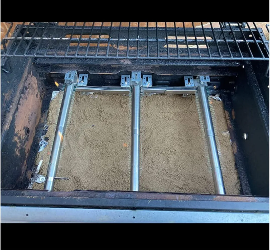 Tubes de brûleur en inox pour grill à gaz, modèle extensible 31 à 44 cm