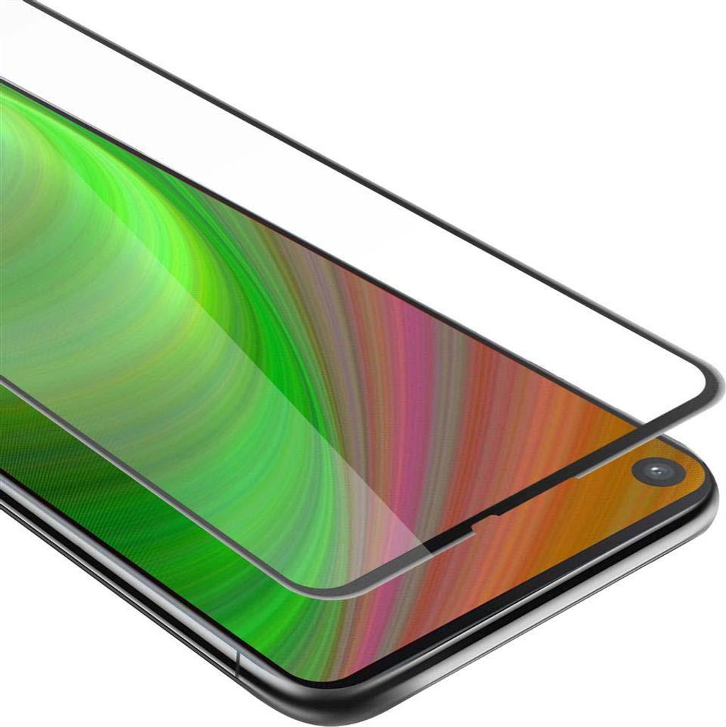 Cadorabo Panzerfolie für Samsung Galaxy A9 PRO 2019 Schutzfolie in Schwarz Vollbild Folie Tempered Display Schutzglas