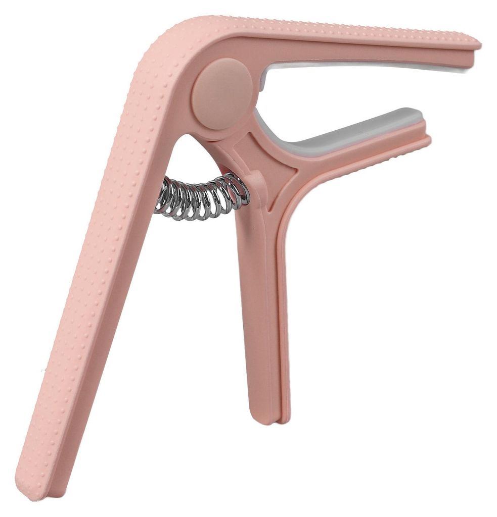 Gitarren-Capo-Clip mit rutschfester Spitze, universell einsetzbar, ideal für Ukulele und E-Gitarre, pink