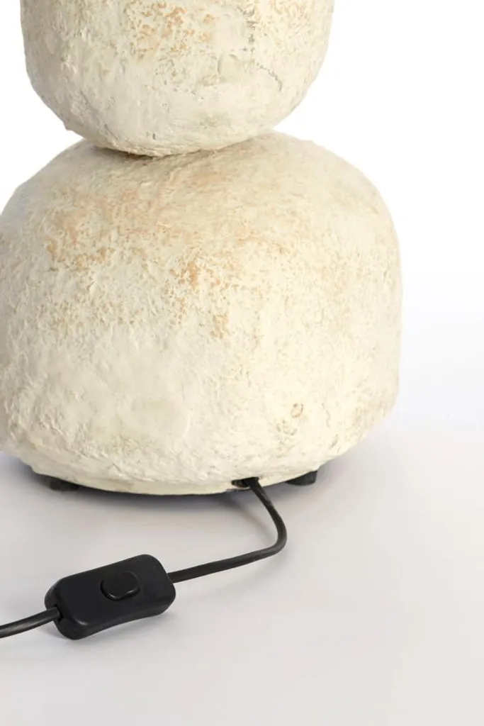 Pied de Lampe Stable Crème 72 cm Marree pour Grands Abat-jours Chic
