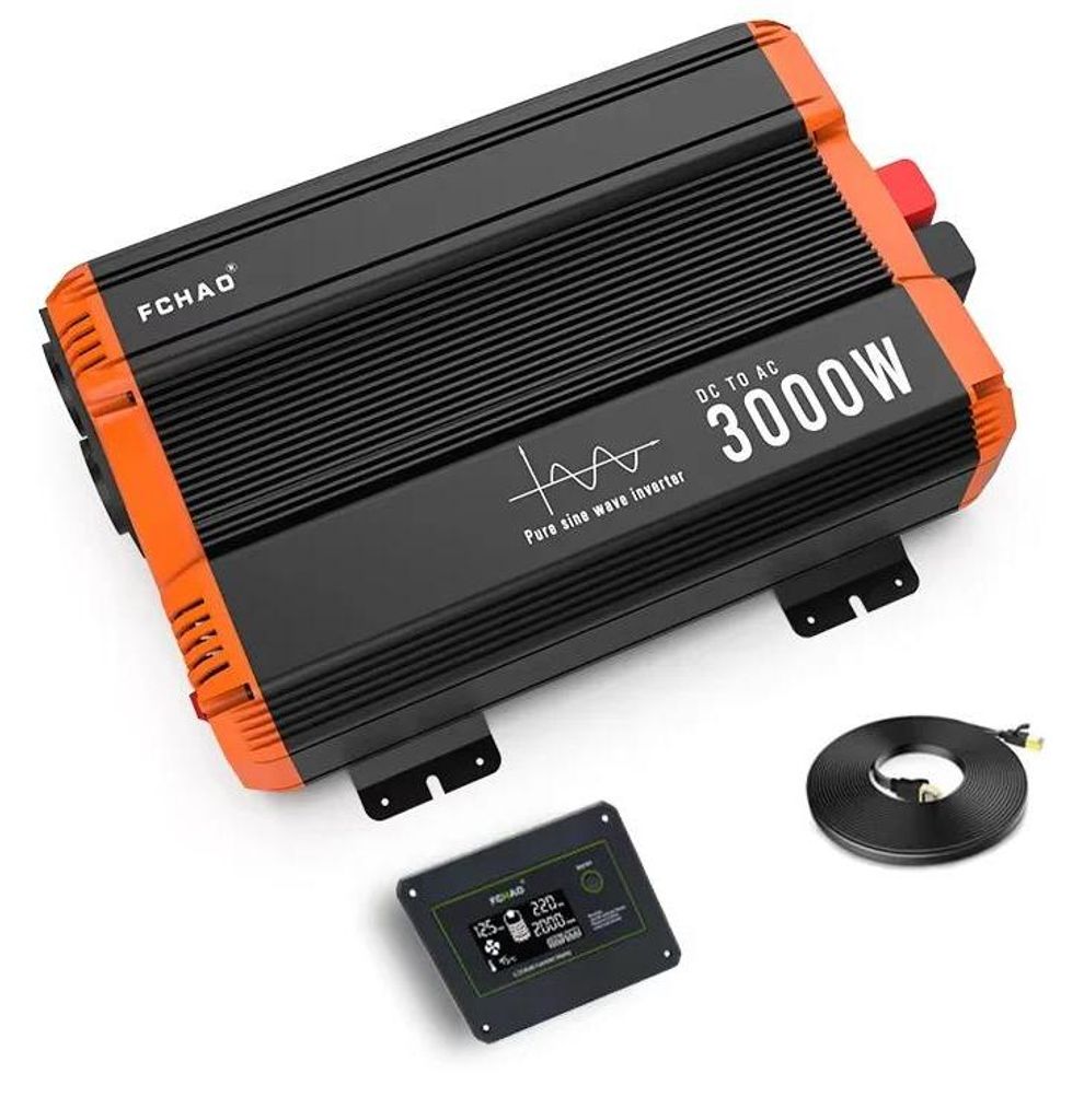 Wechselrichter - KST-3000W-48V - 3000W Reine Sinuswelle - 48V DC Auf 220-240V AC - EU-Stecker - Für Haus Wohnmobil Outdoor