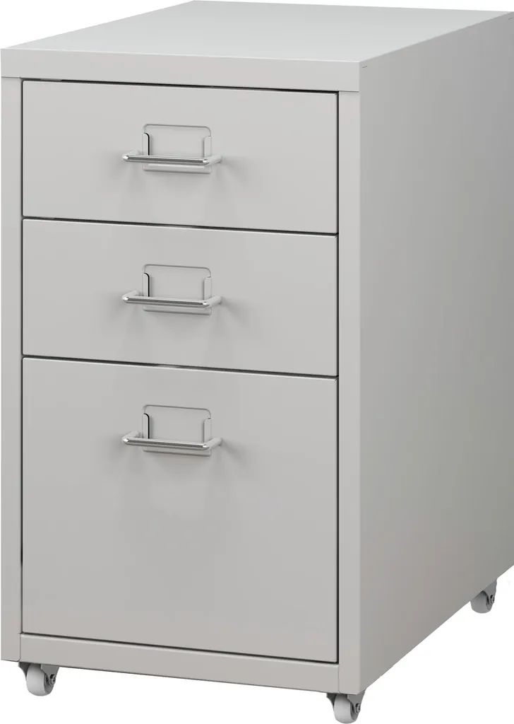 Caisson à roulettes avec tiroirs Kökar Rangement robuste en acier - 2