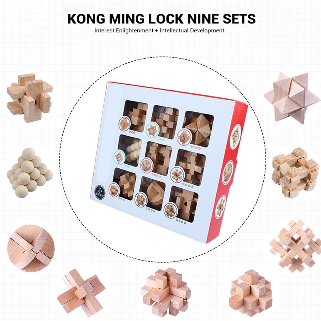Kong Ming Lock Puzzle, Entwirrungspuzzles Spielzeug