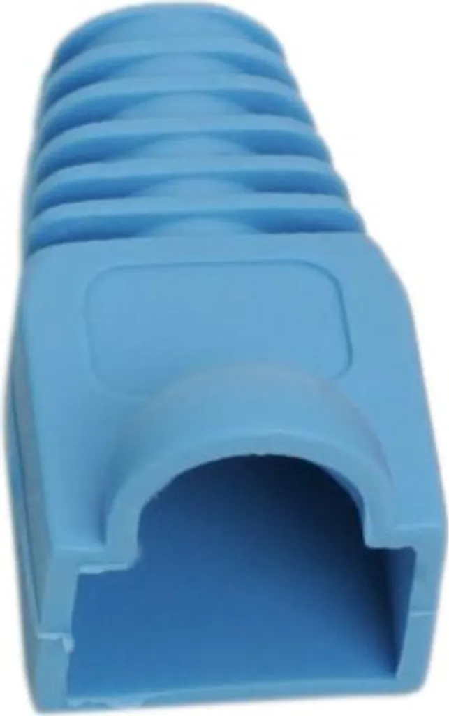 Set 100 Protezioni RJ45 Blu Snagless per Cavi Rete Cat5e/Cat6 UTP