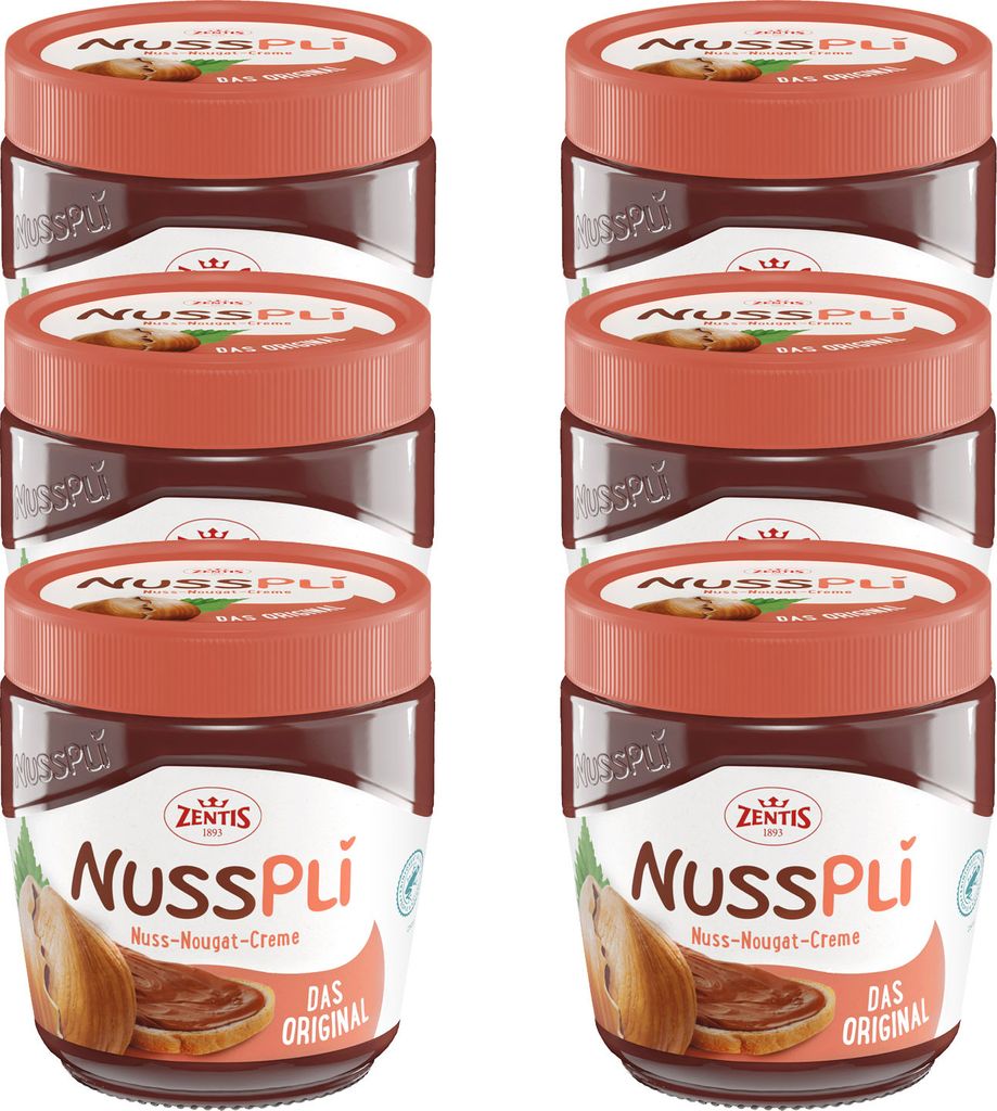 6x  Nusspli - Das Original |  Nuss- Nougat-Creme Produktbild 
