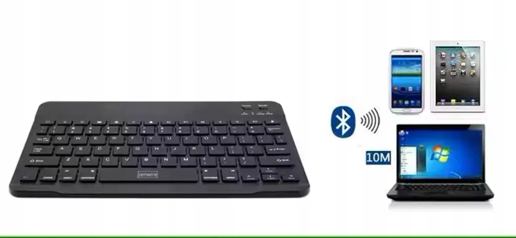 Clavier AZERTY Portable Bluetooth 5.0 pour tablette et iPad - Gris - 4