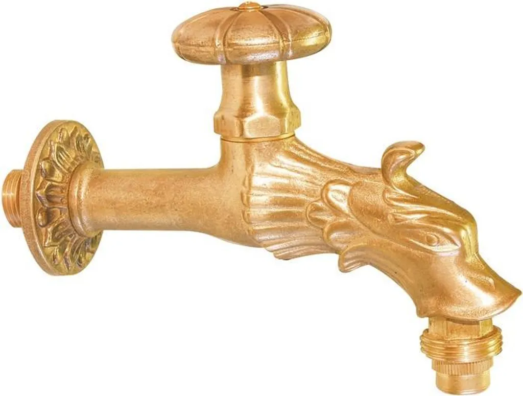 Robinet de jardin décoratif pour fontaine murale Motif Dragon 13 mm
