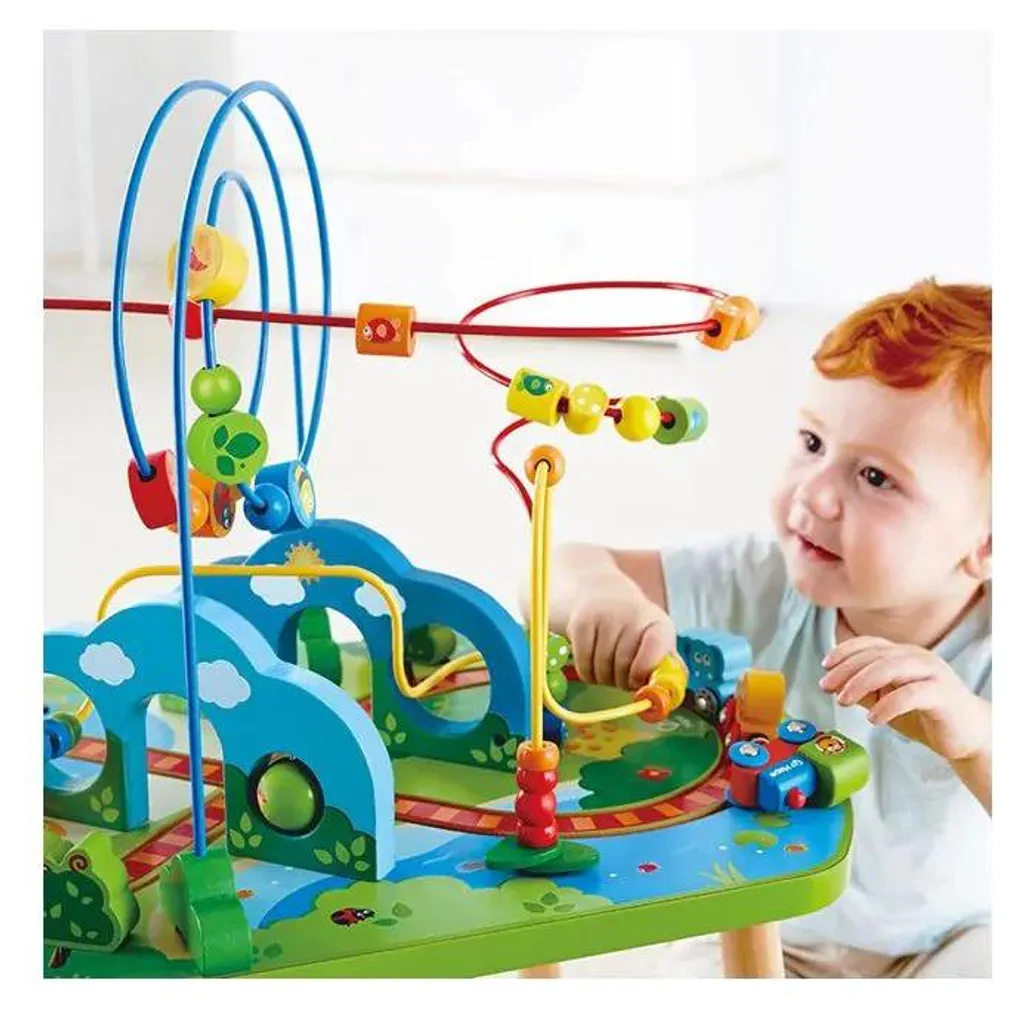 Table Jungle Adventure Hape : circuit de train interactif et sensoriel