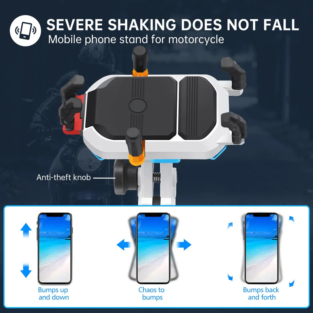 Supporto Smartphone Moto per Viaggi: Impermeabile e Antifurto 360°