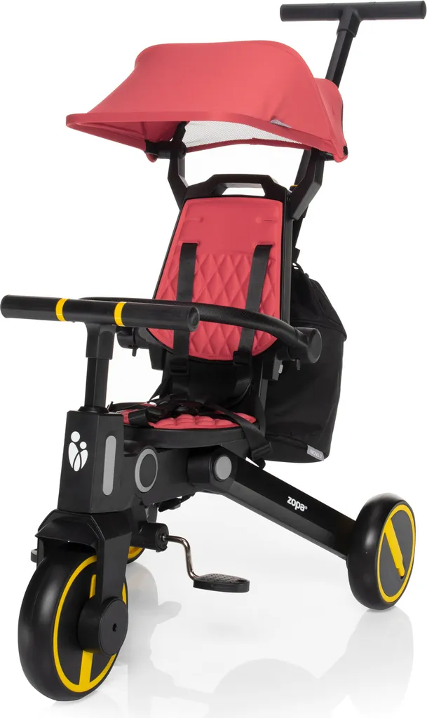 ZOPA Nova 2 Tricycle Racing Rouge pliable et compact pour sorties enfant