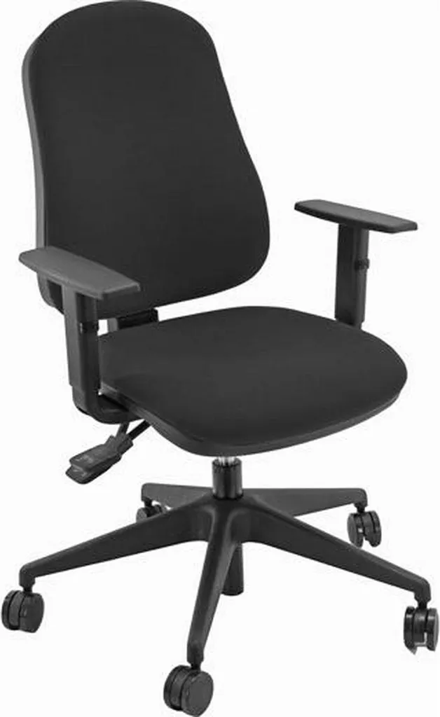 Fauteuil de bureau ergonomique Tuber noir accoudoirs réglables unisit