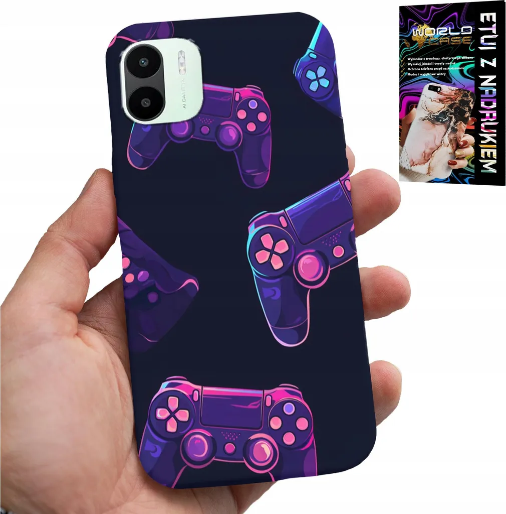 Custodia Xiaomi Redmi A2 Gamer - Cover con Design Gioco e Pellicola
