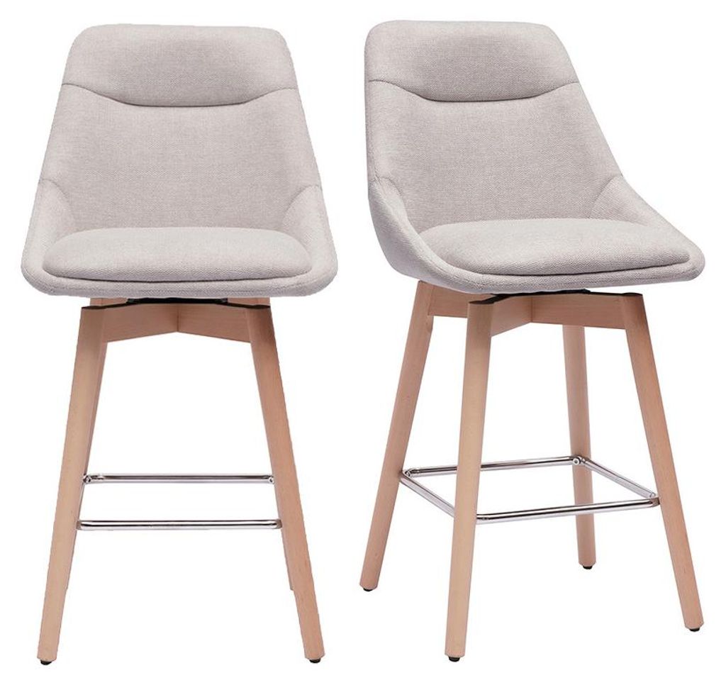 Miliboo - Skandinavische Barhocker, 360° drehbar, aus Produktbild 