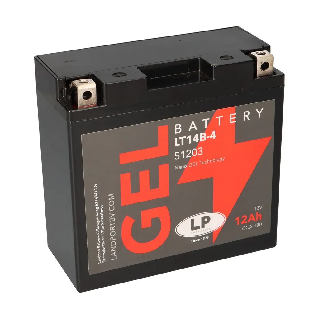 Batterie moto 12V 12Ah MG LT14B-4 haute performance pour démarrage