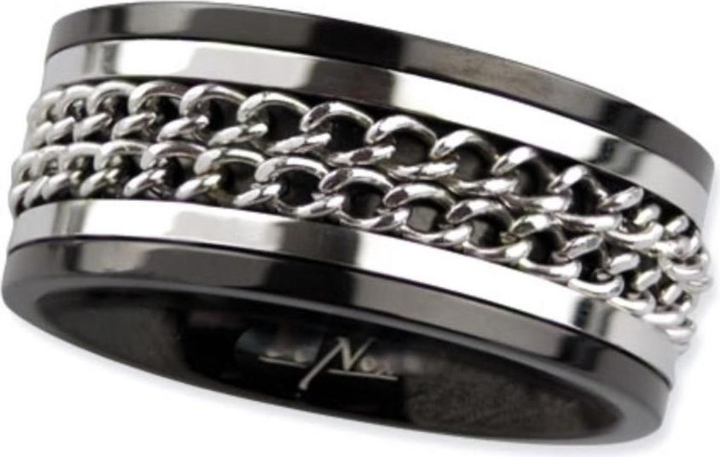 Edelstahl Ring „Double Chain“ von etNox 62 (19.7 mm Ø) Produktbild 