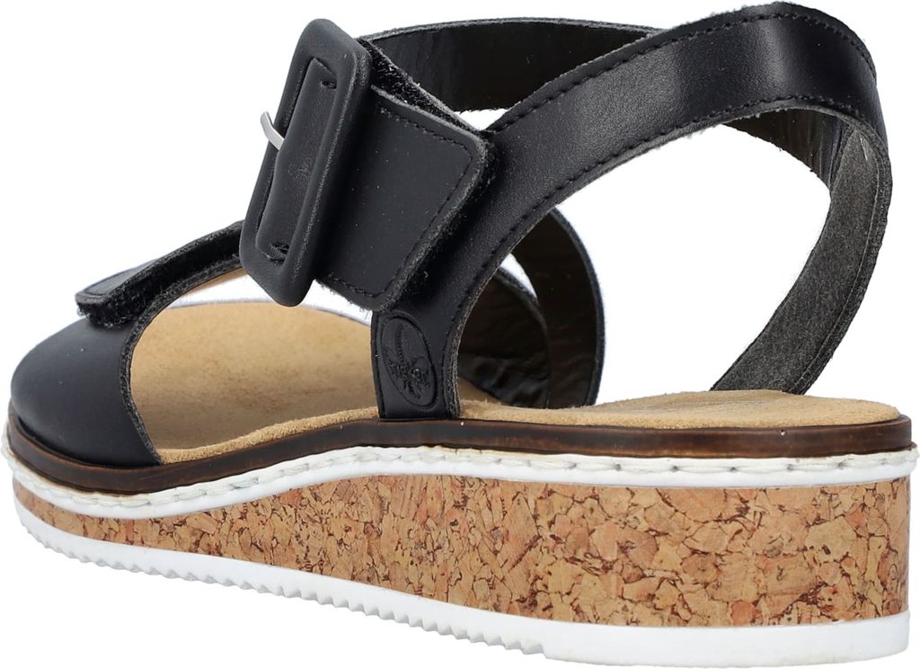 Rieker Damen Sandale Keilsandalette Klettverschluss V3660, Produktbild 6