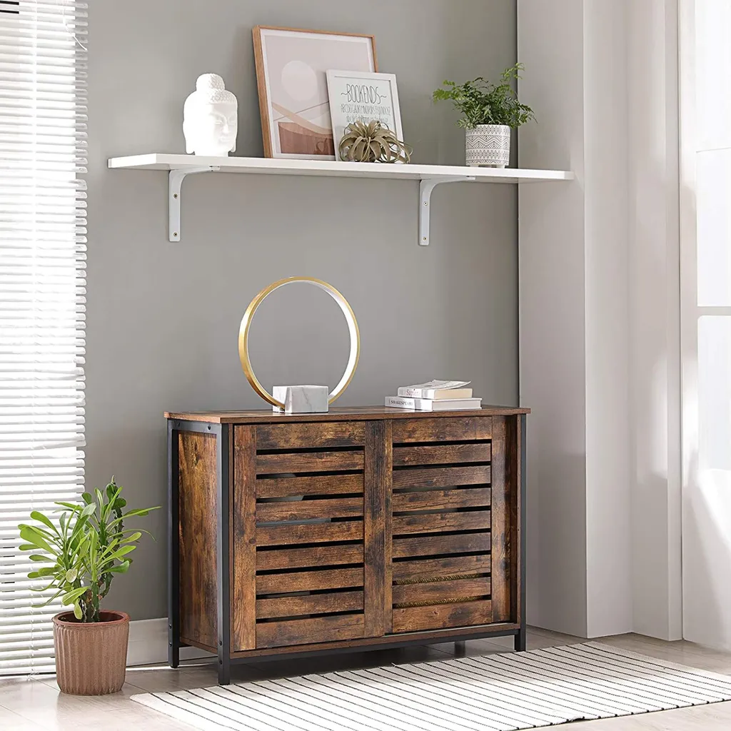 Buffet de rangement gain de place pour optimiser l'espace du salon
