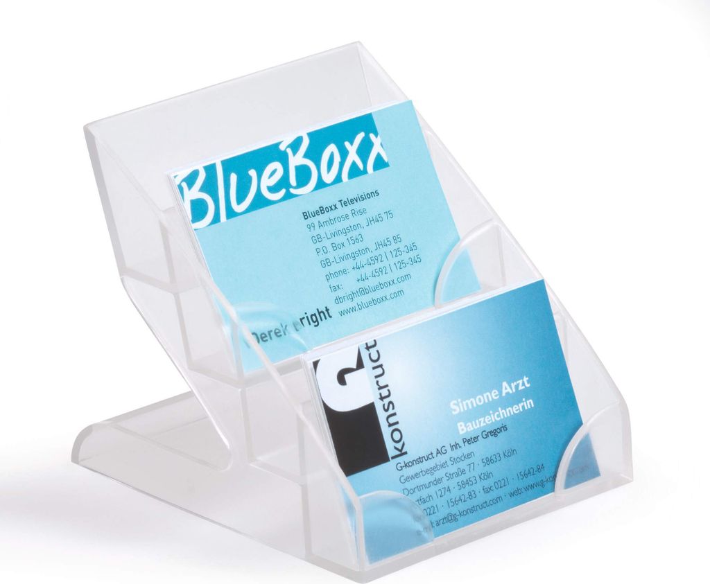 DURABLE Stojak na wizytówki BUSINESS CARD DISPLAY BOX, Zdjęcie produktu 