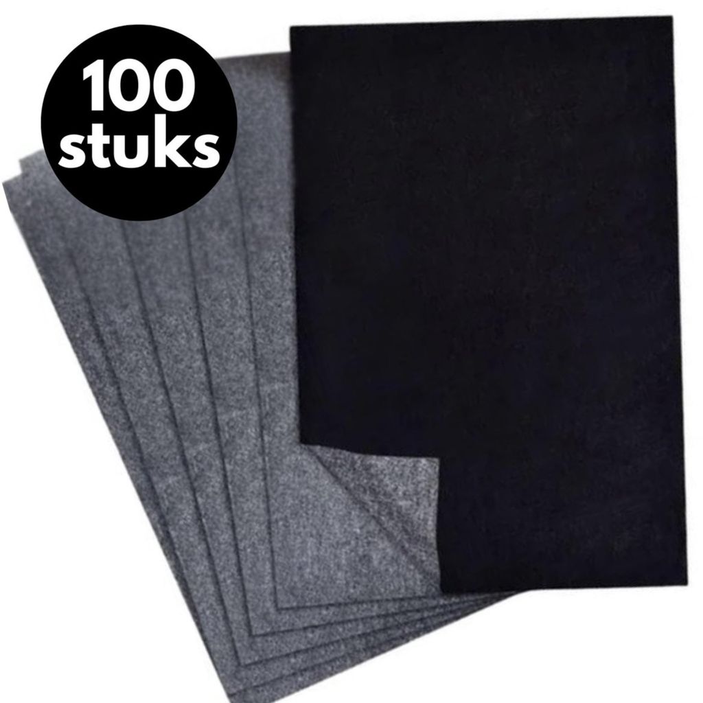 Knaak Carbonpapier A4 Schwarz 100 Blatt, Transferpapier für Produktbild 