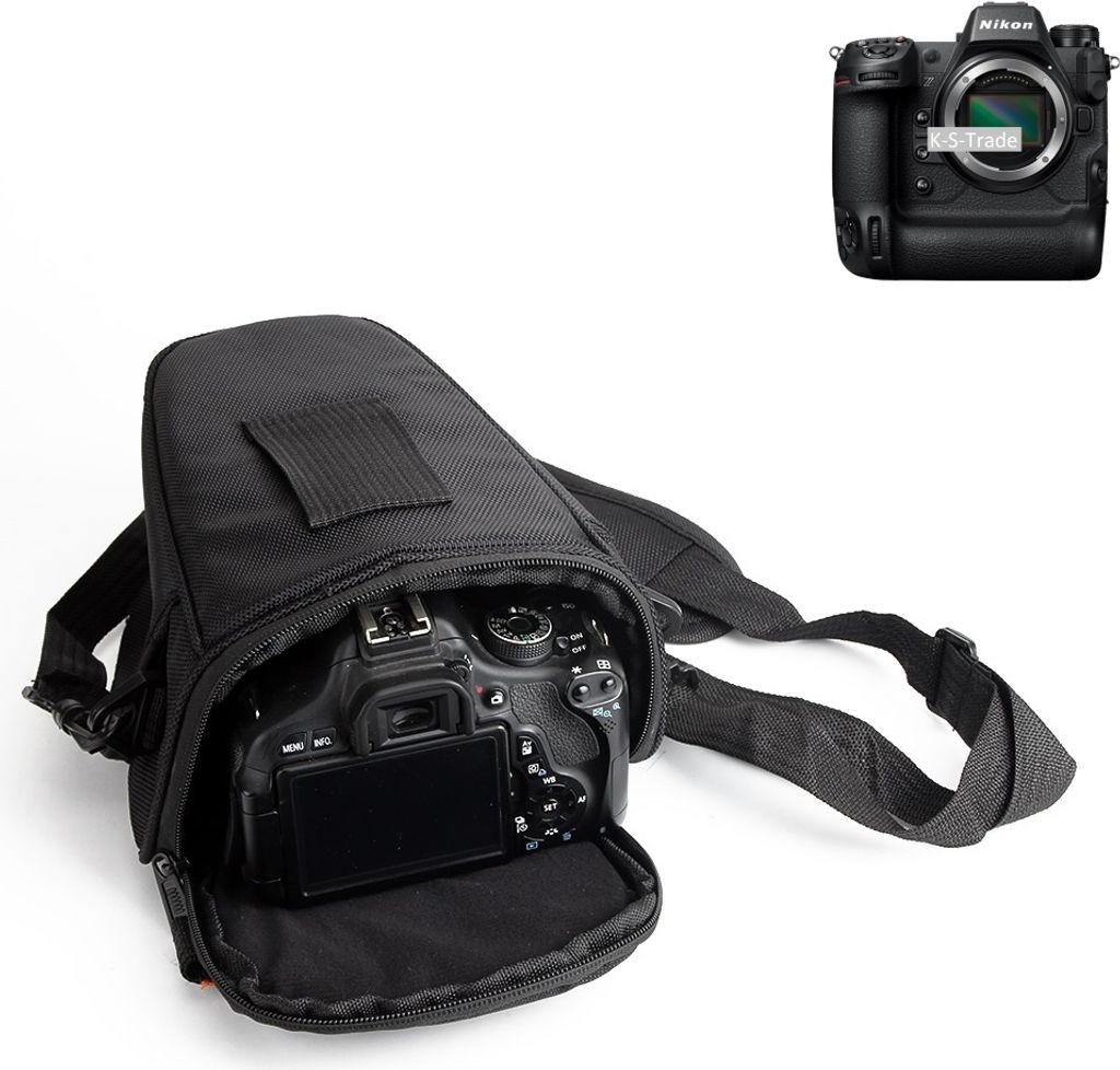 K-S-Trade Kameratasche Fototasche Schultertasche Umhängetasche kompatibel mit Nikon Z 9 Colt für Systemkameras Schutzhülle bag Zubehörtasche