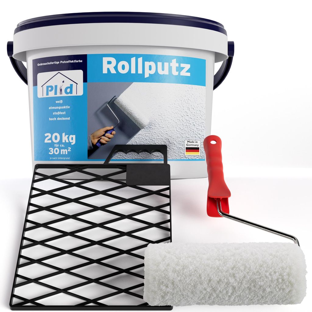 Plid Rollputz fein 0,5 m innen & aussen fein Weiß matt Produktbild 