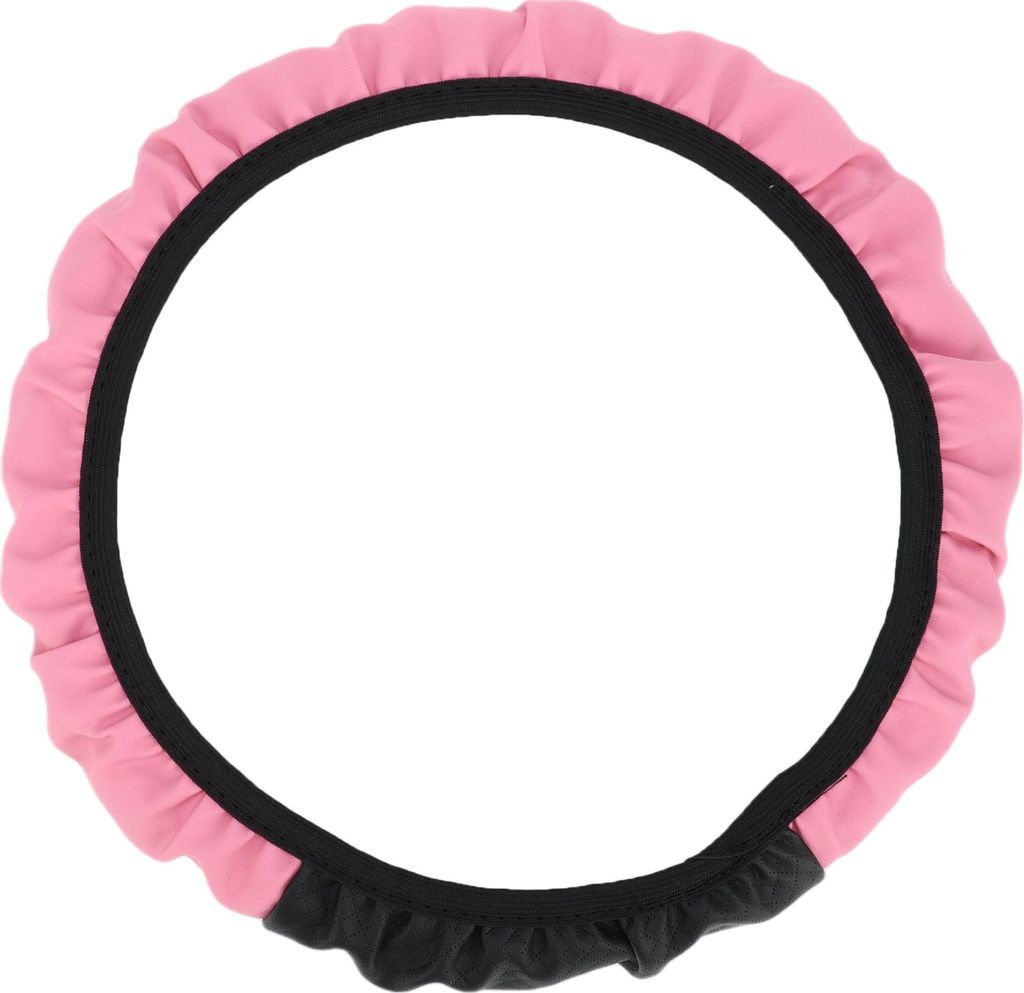 Lenkradbezug, 14,6"-15" Auto Universal Lenkradbezug Kunstleder Pink, 1 Stück