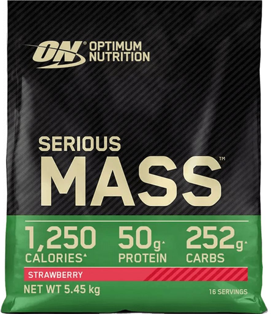 Optimum Nutrition Serious Mass (12lbs) Strawberry - Produktbild 
