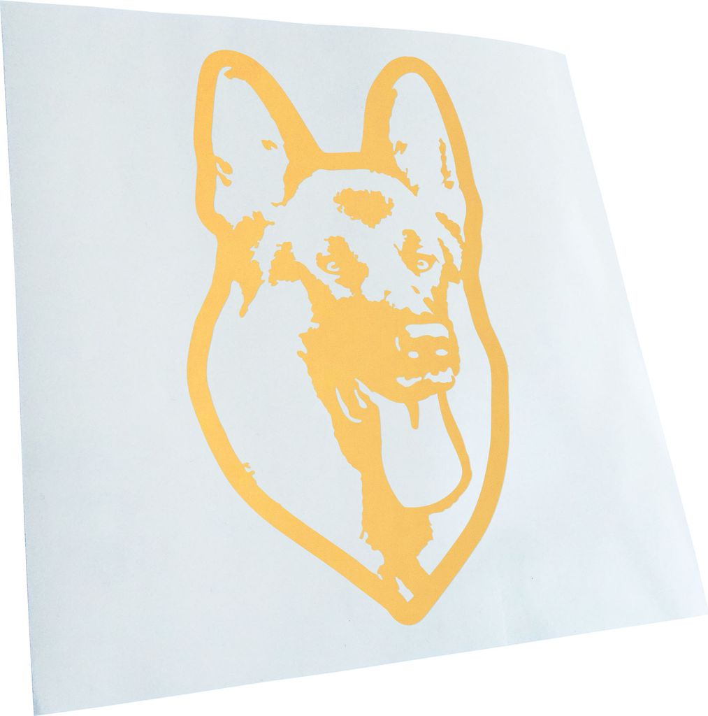 Kiwistar - Autoaufkleber - German sheperd Hund - Creme - 30x18cm - Aufkleber für Auto, Laptop, Fahrrad, LKW, Motorrad mehrfarbig JDM Decal Racing