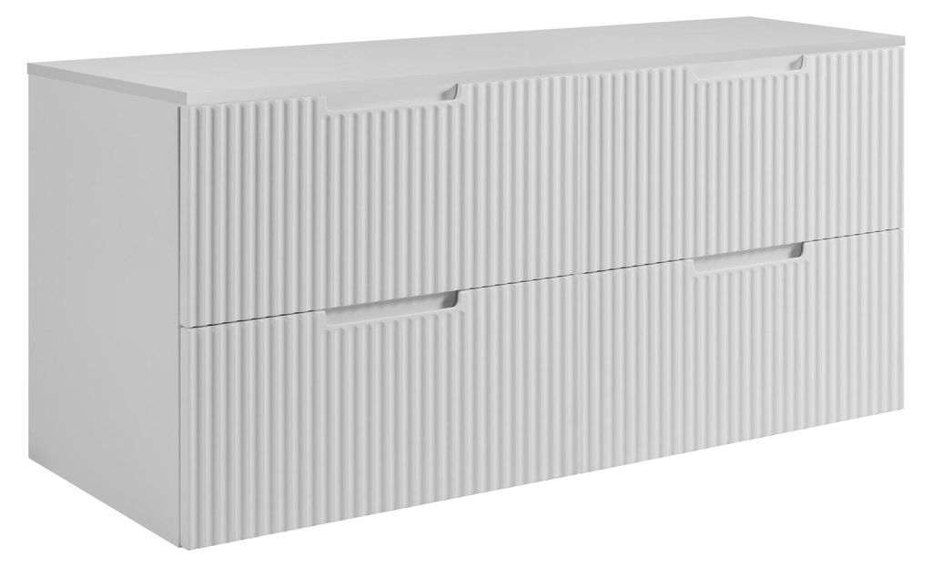 RODAN | Szafka Pod Umywalkę - Biała - 160 cm - 4 Szuflady Zdjęcie produktu 