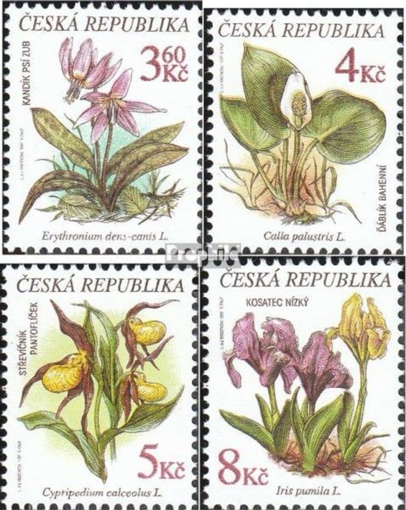 Briefmarken Tschechien 1997 Mi 135-138 (kompl.Ausg.) postfrisch Pflanzen