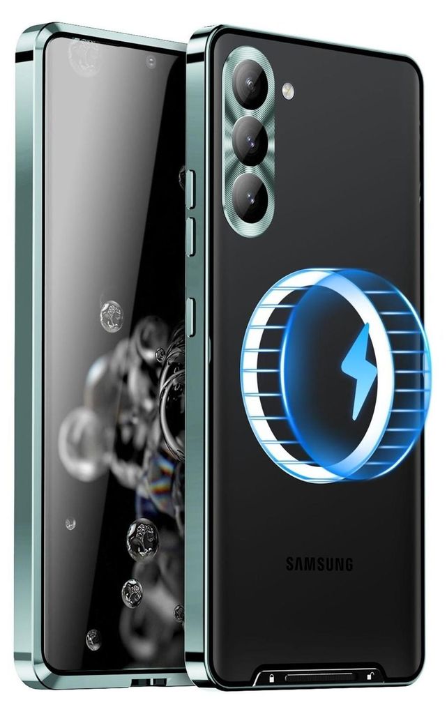 Handyhülle Magsafe für Samsung Galaxy S25 5G Metall Design Produktbild 