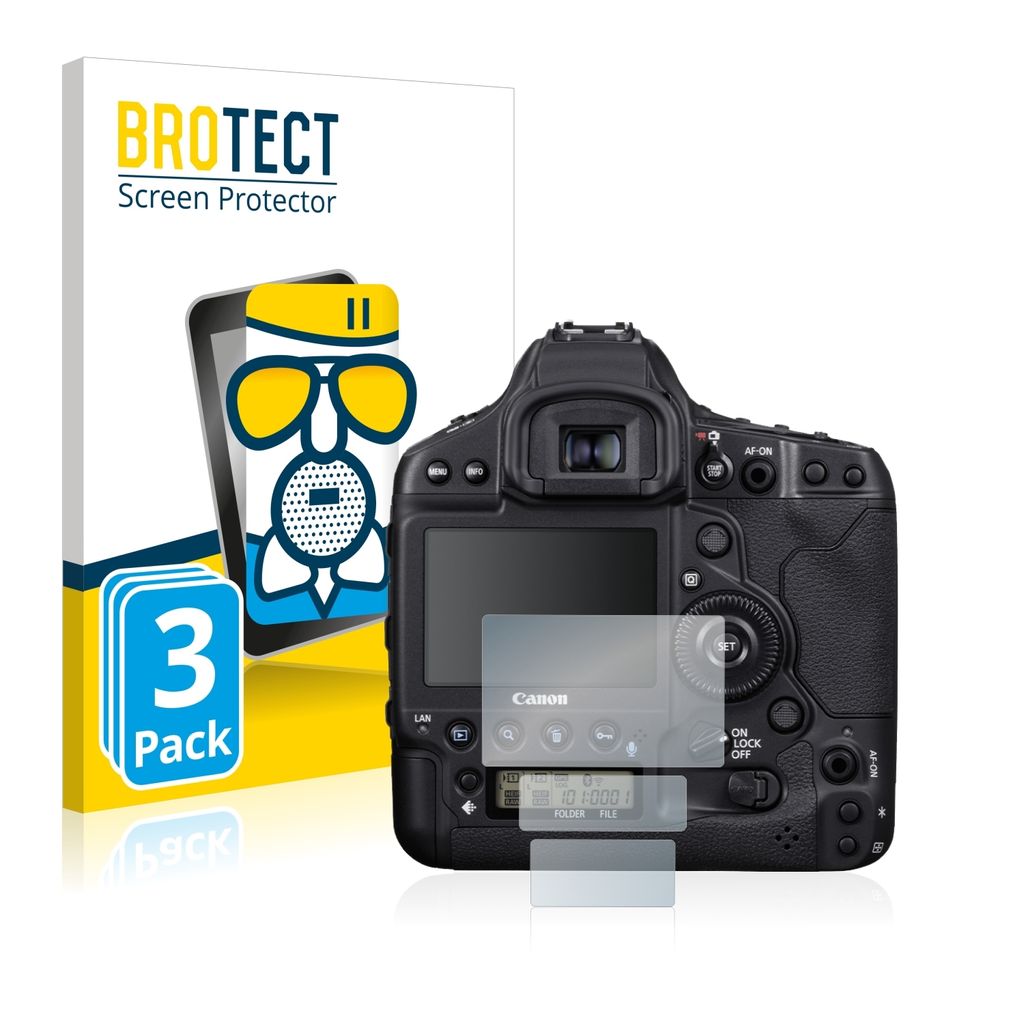 3x BROTECT Entspiegelungs Schutzglas für Canon EOS 1D X Mark III Schutzfolie Panzer Folie Glas Display Schutz matt