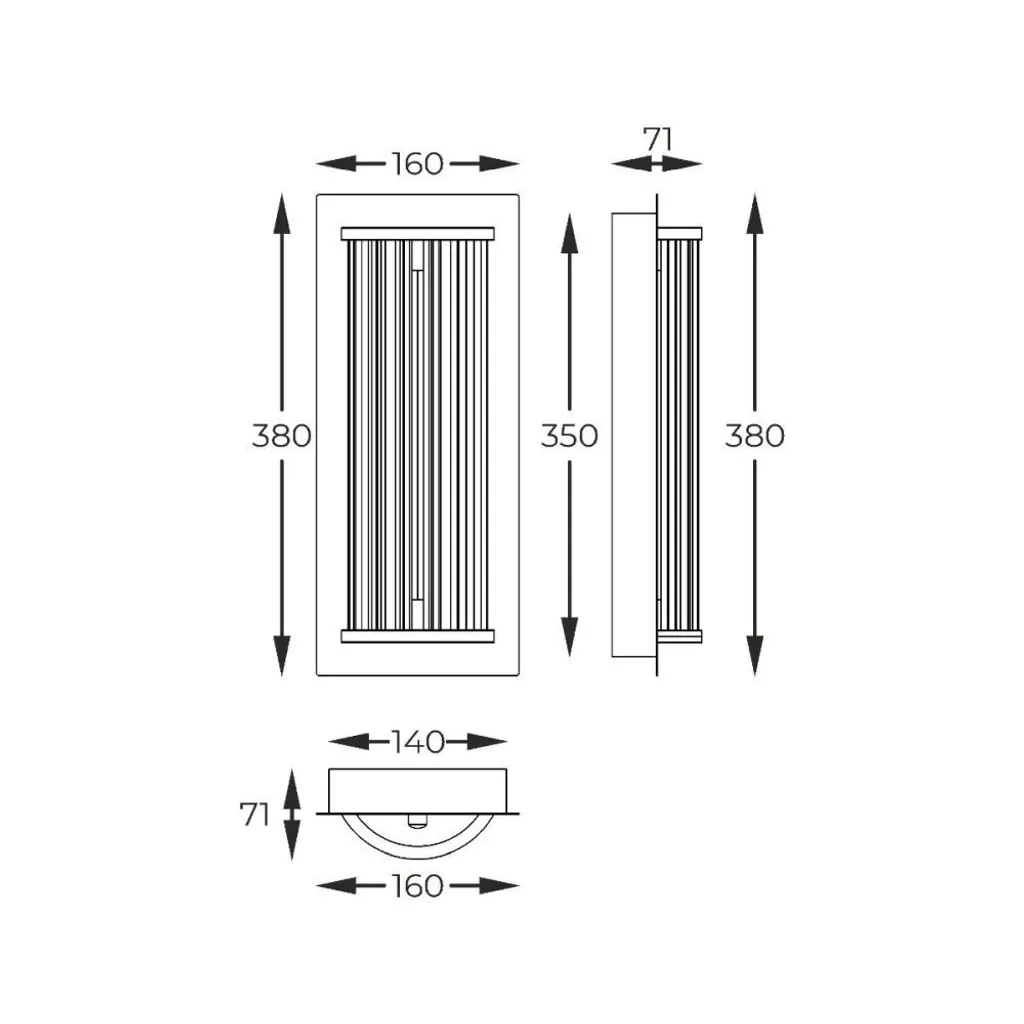 Applique CALLY dorée en métal LED 10W éclairage chaleureux et chic - 3