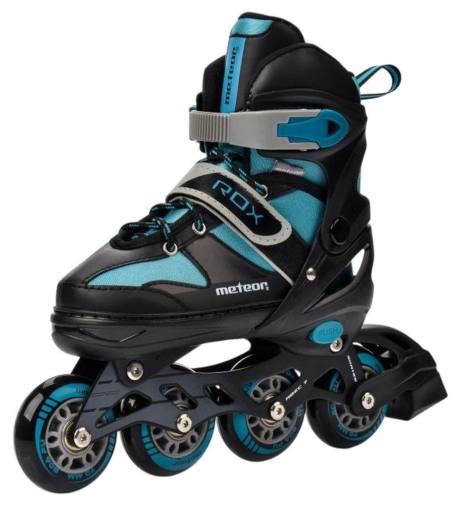Meteor - Kinder Kufen "Rox" PP6328 (34 EU - 37 EU) (Schwarz/Blau)