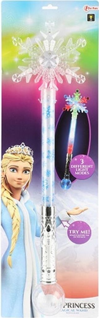 Toi-Toys ICE PRINCESS Zauberstab – Schneeflocke mit Licht Elsa und Anna Eiskönigin Schneekönigin