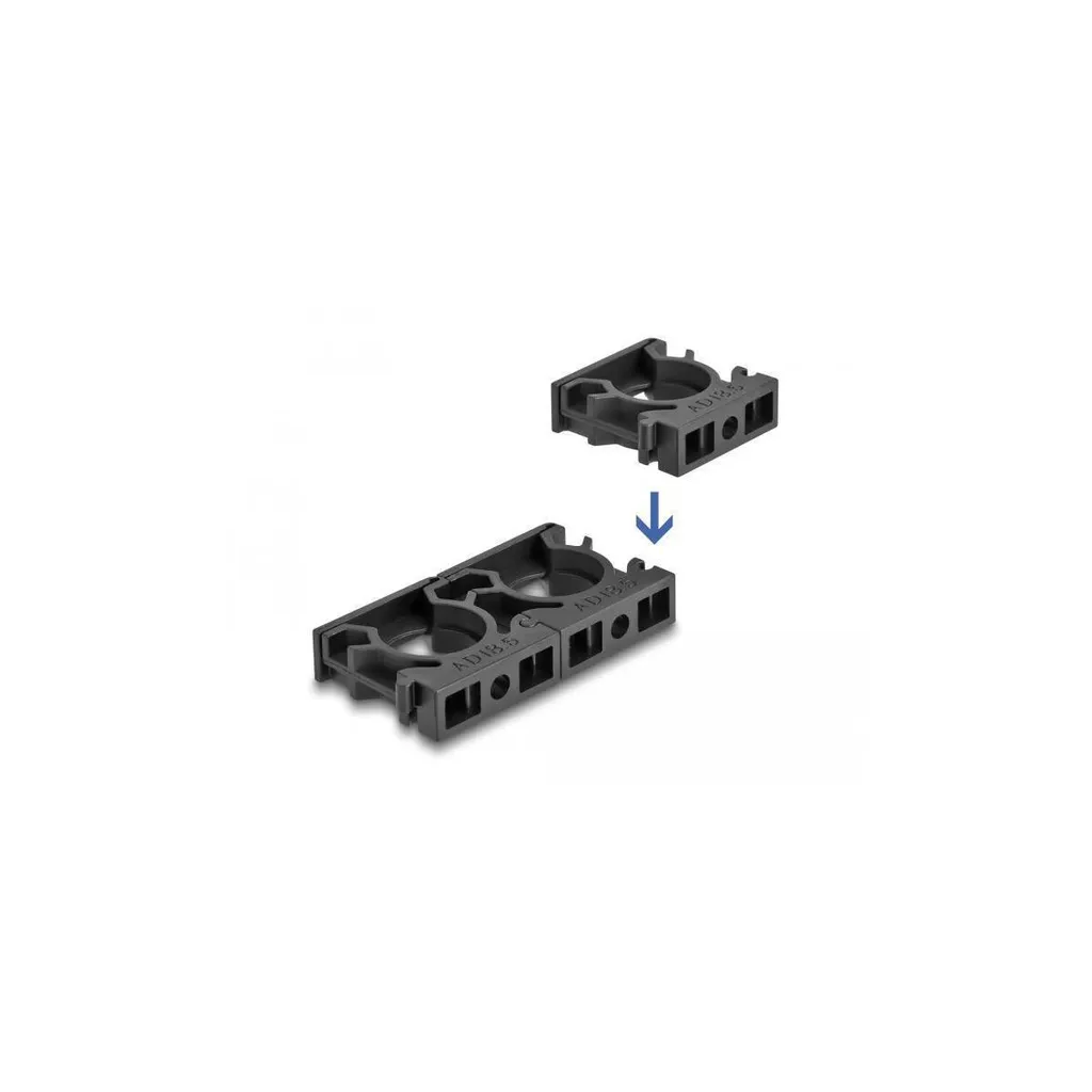 Fixez vos Gaines de Câbles 13mm avec ce Support à Clip Noir Lot de 8 - 5
