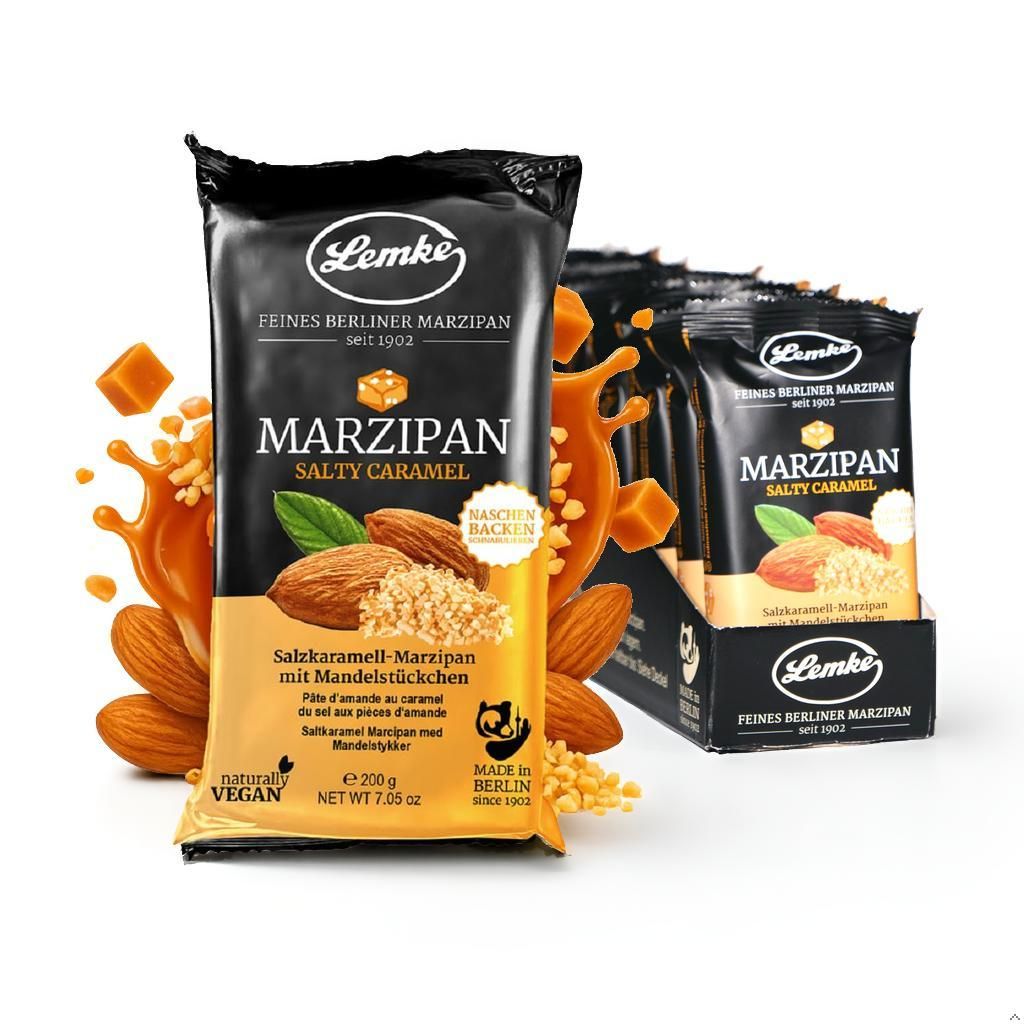 Lemke Salty Caramel Marzipan, 14 x Produktbild 