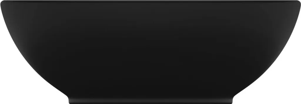 Lavabo da Appoggio Ovale Nero Opaco - The Living Store Ceramica 40x33 - 3