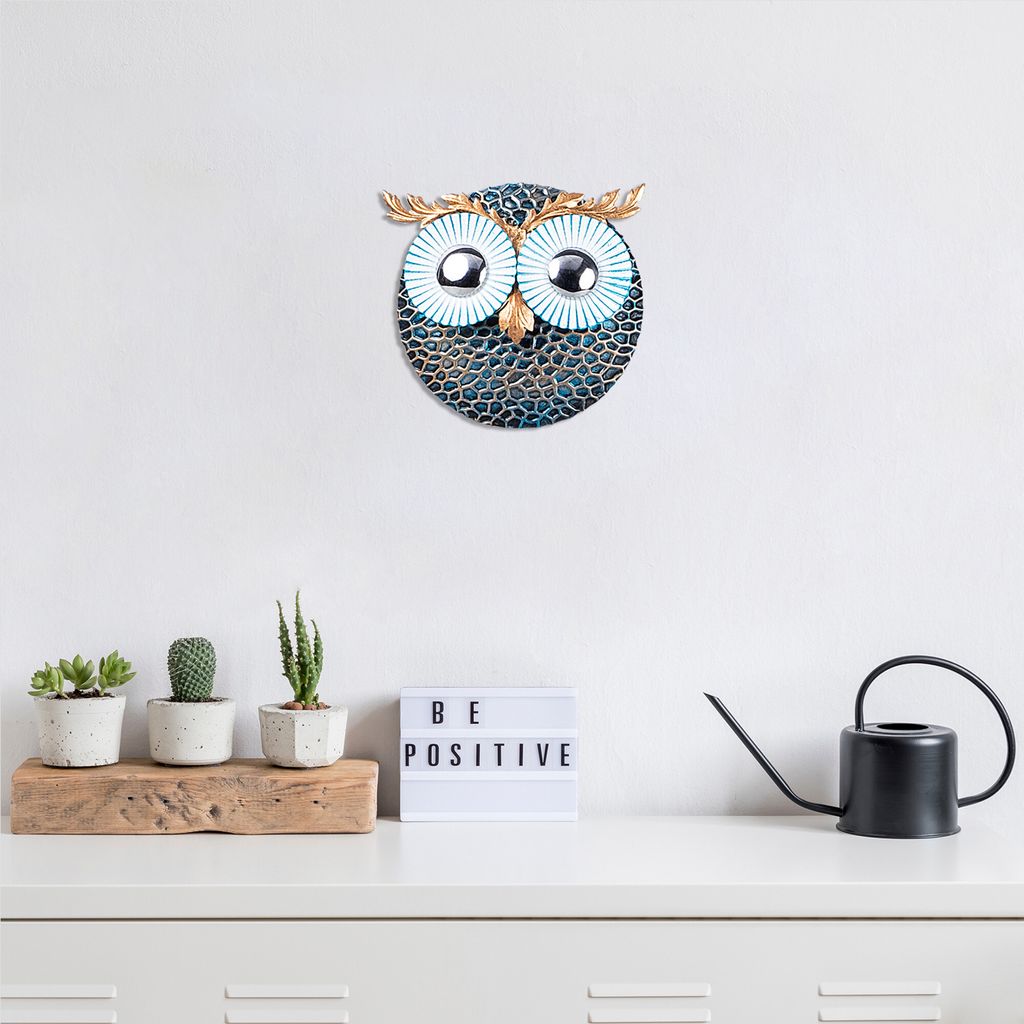 Wallity, Owl- TNL1740, Bunt, Sonstige Wohndekorationen, 19 x 19 cm, 100% Metall (Dicke: 1