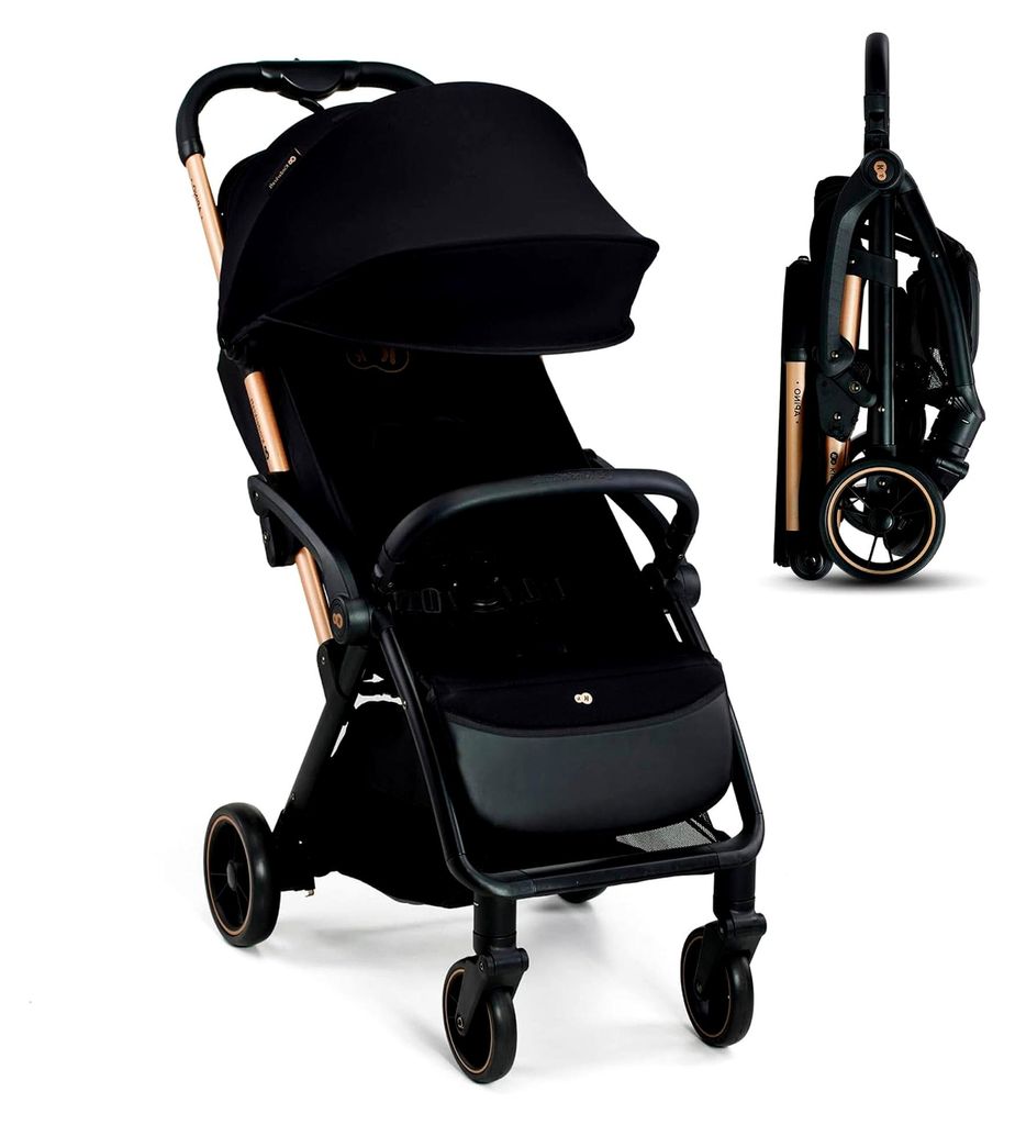 APINO Buggy bis 22 kg, Liegebuggy, Kinderwagen, leicht - 7,5 kg, automatisches Zusammenklappen, verstellbare Rückenlehne bis zur Liegeposition, id...