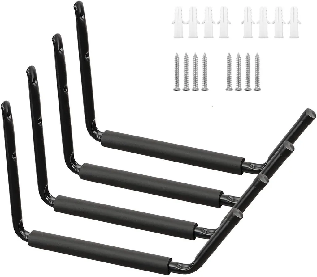 Support de Rangement Mural Géant pour Kayak et Échelle - Set de 4