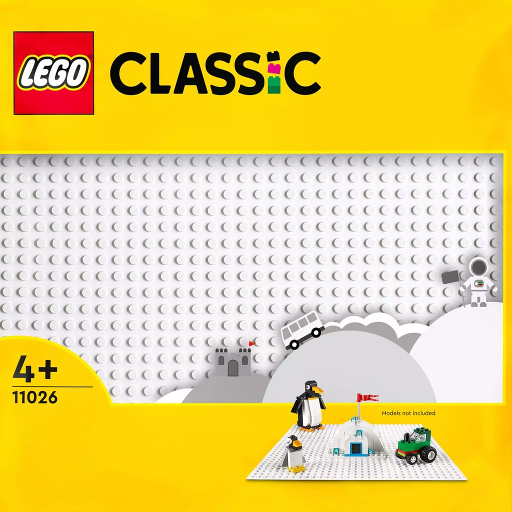 LEGO 11026 Classic Biała Płytka Konstrukcyjna pod Klocki, Zdjęcie produktu 