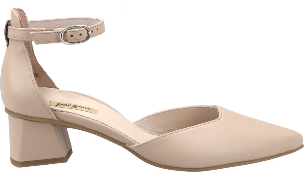 Paul Green Peeptoes & Slingpumps 3820-005, Glattleder, Beige, Damen