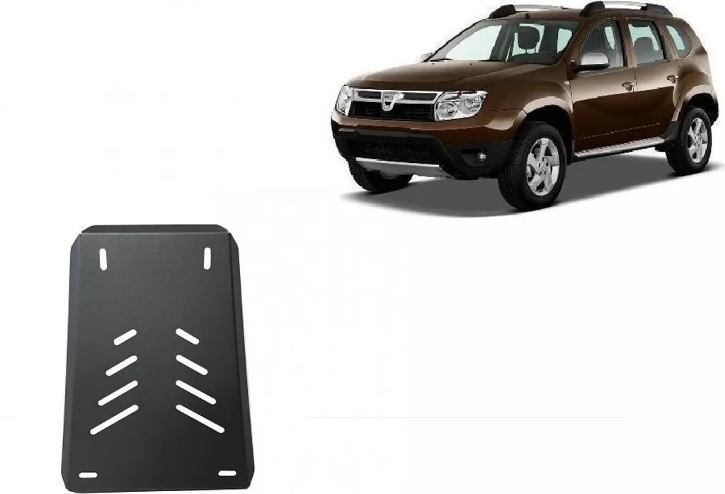 Blindage de différentiel arrière Dacia Duster en acier noir renforcé