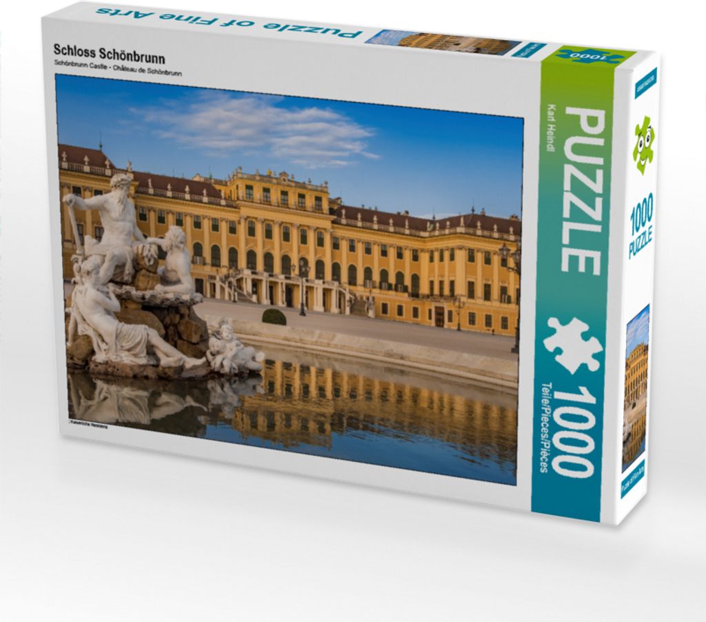 CALVENDO Puzzle Schloss Schönbrunn 1000 Teile Puzzle quer | 1000 Teile Lege-Größe 64x48cm Foto-Puzzle für glückliche Stunden